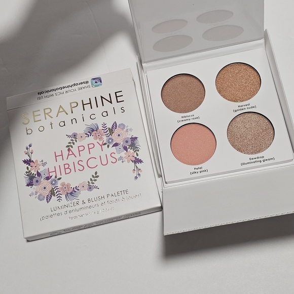 Seraphine Botanicals Other - NEW Seraphine Botanicals Happy Hibiscus Luminizer & Blush Palette